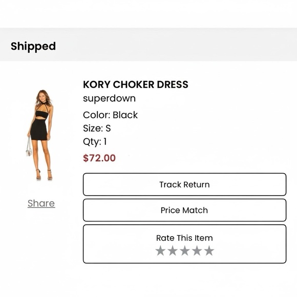 NEW BY THE WAY x SUPERDOWN x REVOLVE KORY BLACK CUTOUT HALTER NECK LBD DRESS 🔥 - Picture 7 of 10